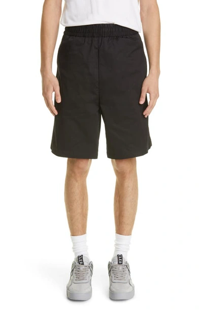 Shop Moncler Pantalone Bermuda Shorts In Black