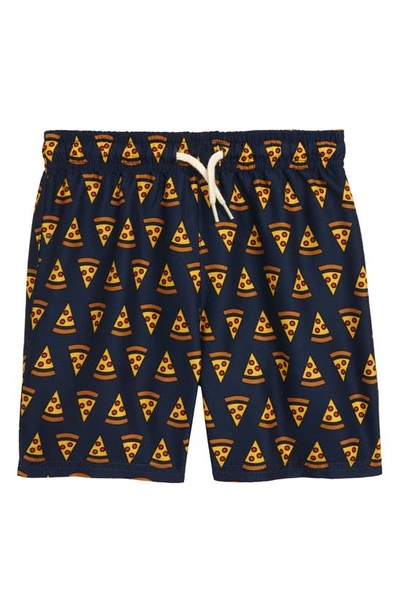 Shop Appaman Print Swim Trunks In Pizza Party