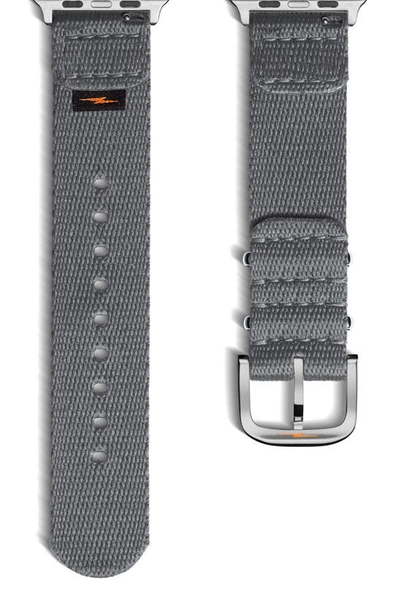 Shop Shinola Nato Nylon 20mm Apple Watch® Watchband In Gray