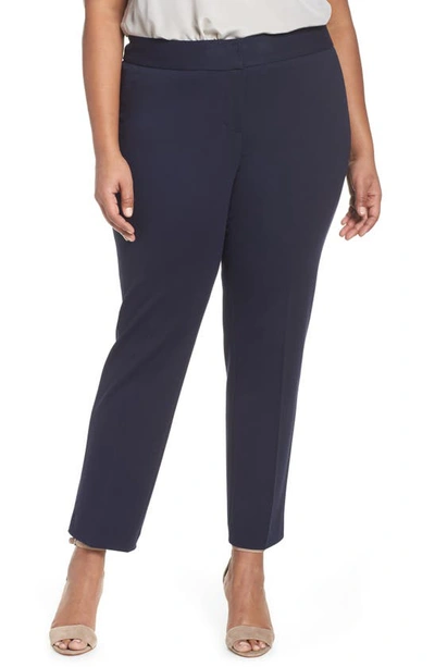 Shop Vince Camuto Stretch Trousers In Classic Navy