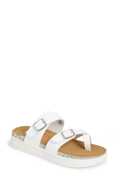 Shop Steve Madden Jfifi Platform Slide Thong Sandal In White