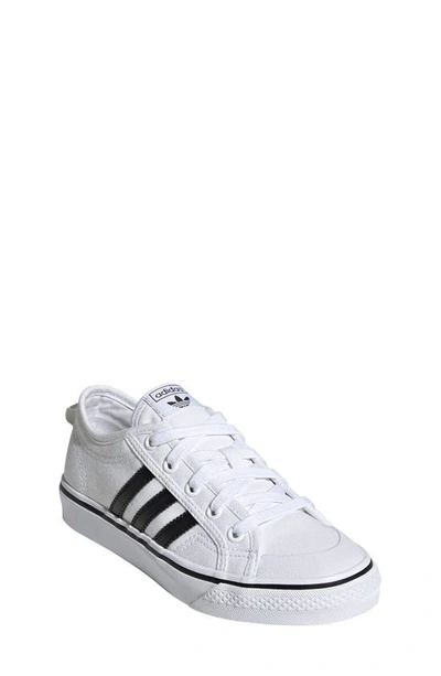 Shop Adidas Originals Nizza Sneaker In White / Black / White