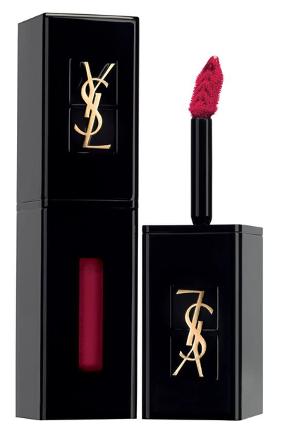 Shop Saint Laurent Vinyl Cream Lip Stain In 409 Burgundy Vibes