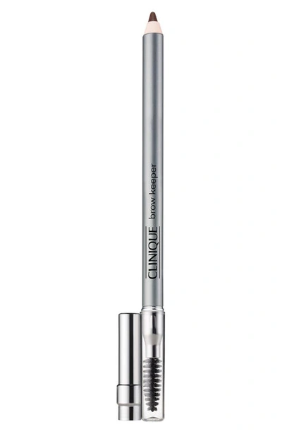 Shop Clinique Brow Keeper Eye Pencil & Spoolie Brush In Warm Brown