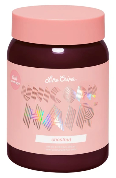 Shop Lime Crime Unicorn Hair Full Coverage Semi-permanent Hair Color In Chestnut
