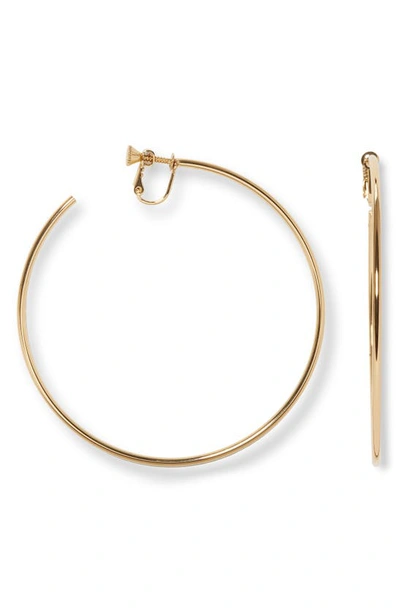 Shop Vince Camuto Clip Hoop Earrings In Gold