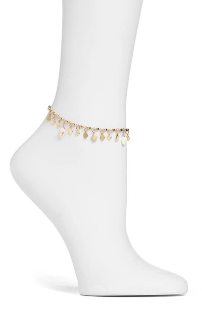 Shop Ettika Shell Anklet In Gold