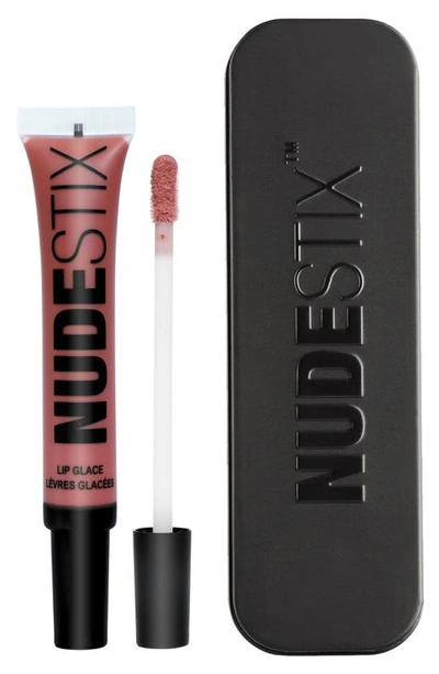 Shop Nudestix Lip Glacé Plumping Lip Gloss In Nude 04