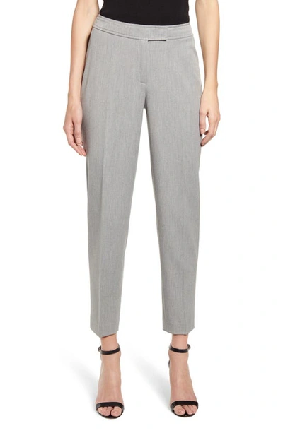Shop Anne Klein Stretch Twill Pants In Heather Grey