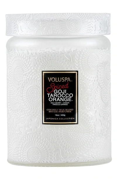 Shop Voluspa Japonica Spiced Goji Tarocco Orange Large Jar Candle