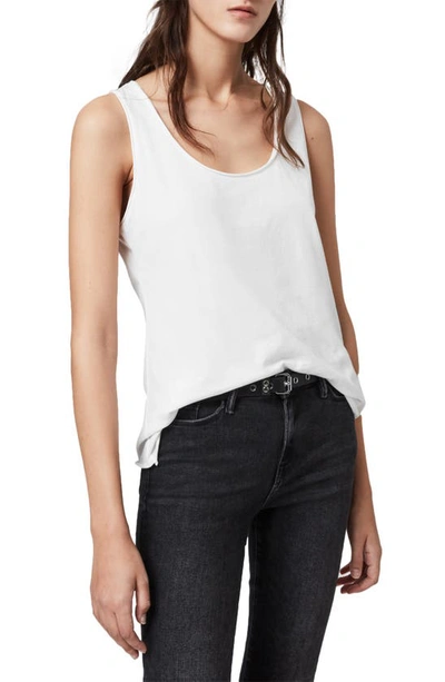 Shop Allsaints Emelyn Cotton Tank In Chalk White