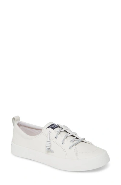 Shop Sperry Crest Vibe Slip-on Sneaker In White Leather