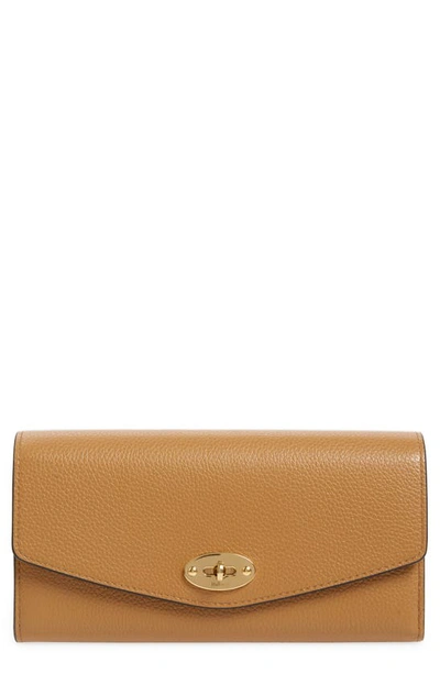 Shop Mulberry Darley Leather Continental Wallet In Sable