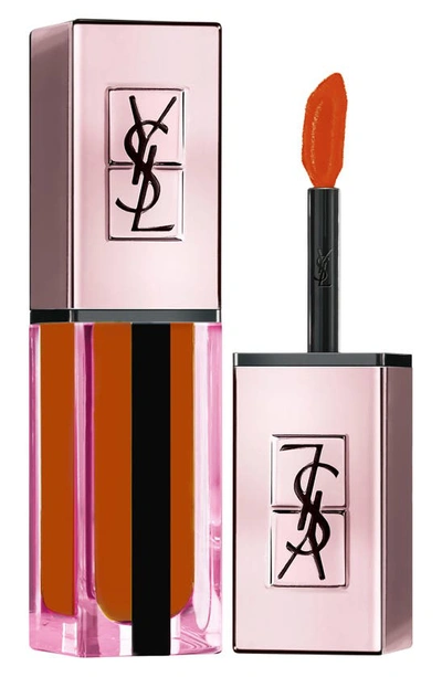 Shop Saint Laurent Water Stain Glow Lip Stain In 213 No Taboo Chili