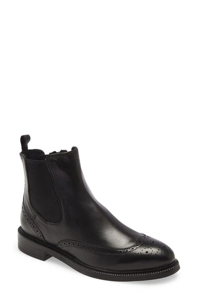 Shop Jeffrey Campbell Edmone Chelsea Boot In Black Leather