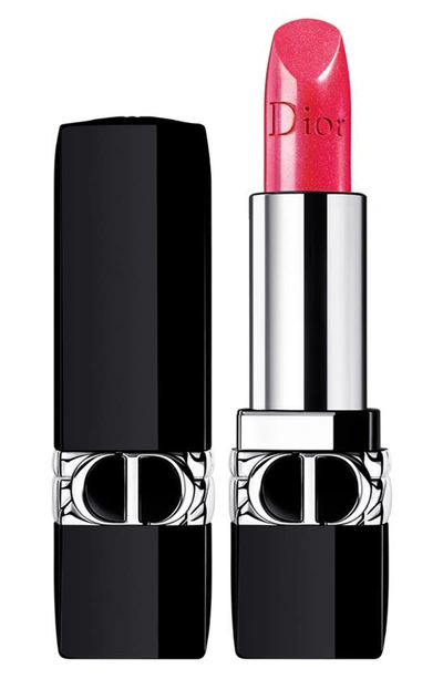 Shop Dior Rouge  Refillable Lipstick In 582 Miss  / Metallic