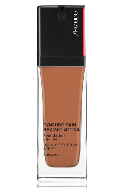 Shop Shiseido Synchro Skin Radiant Lifting Foundation Spf 30 In 450 Copper