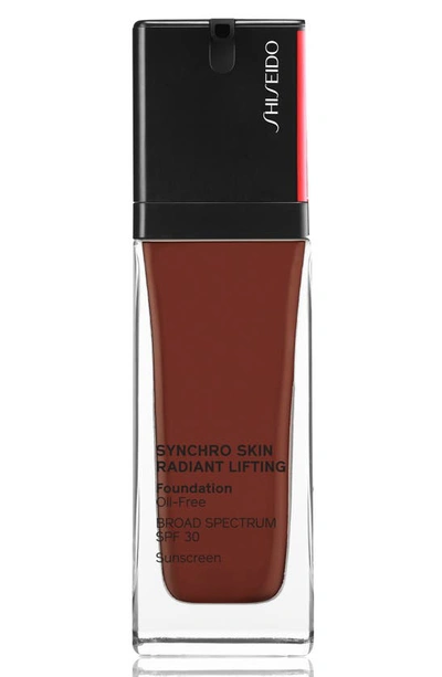 Shop Shiseido Synchro Skin Radiant Lifting Foundation Spf 30 In 540 Mahogany