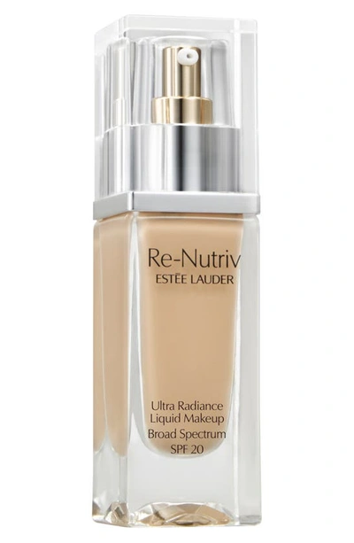 Shop Estée Lauder Re-nutriv Ultra Radiance Liquid Makeup Foundation Spf 20 In 1w1 Bone