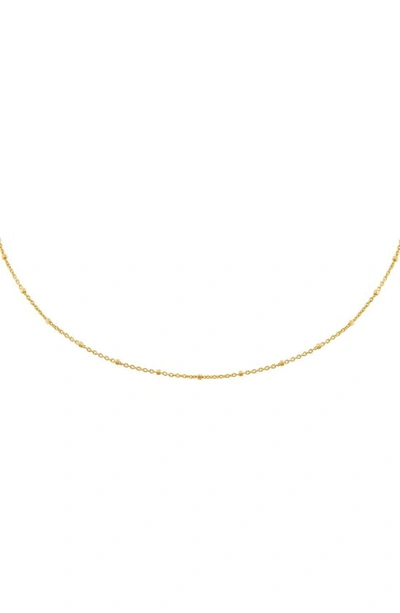 Shop Adinas Jewels Bead Station Chain Choker In Gold