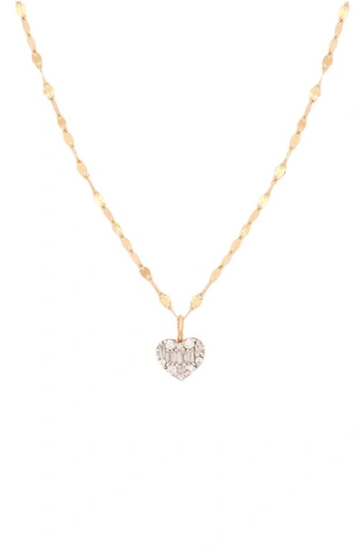 Shop Stone And Strand Heart Of The Matter Diamond Pendant Necklace In Yellow Gold