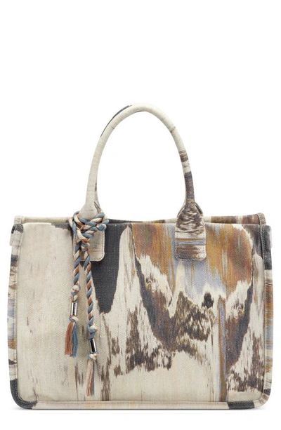 Shop Vince Camuto Orla Canvas Tote In Neutral Multi