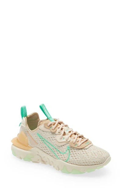 Shop Nike React Vision Sneaker In Pearl White/ Green/ Sesame