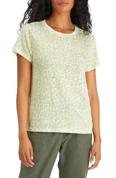 Shop Sanctuary The Perfect Camo Linen Tee In Lime Leo