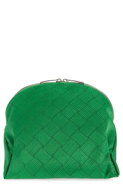 Shop Bottega Veneta Small Jacquard Cosmetics Case In Parakeet