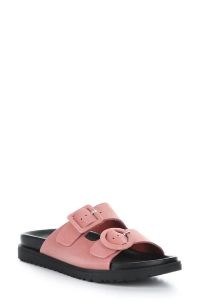 Shop Bos. & Co. Como Slide Sandal In Cammeo Pink Nubuck