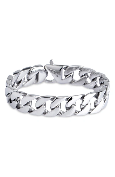 Shop Eye Candy Los Angeles Cuban Link Silver Titanium Bracelet