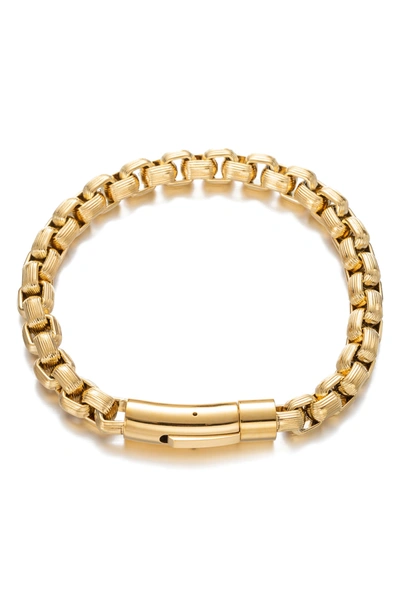 Shop Eye Candy Los Angeles 18k Gold Plated Jacob Braided Titanium Bracelet