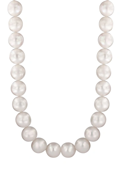 Shop Effy 925 Sterling Silver Freshwater 10mm Pearl Necklace In White