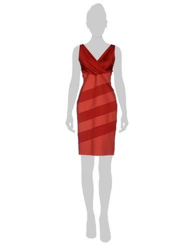 Shop La Petite Robe Di Chiara Boni Knee-length Dresses In Brick Red