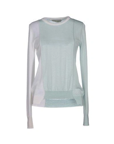 Shop Veronique Branquinho Cashmere Sweater In Turquoise