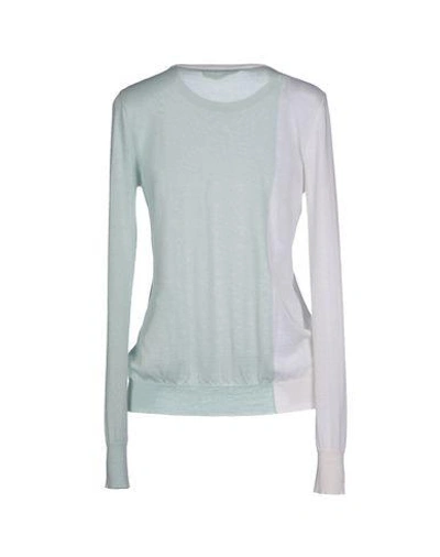 Shop Veronique Branquinho Cashmere Sweater In Turquoise