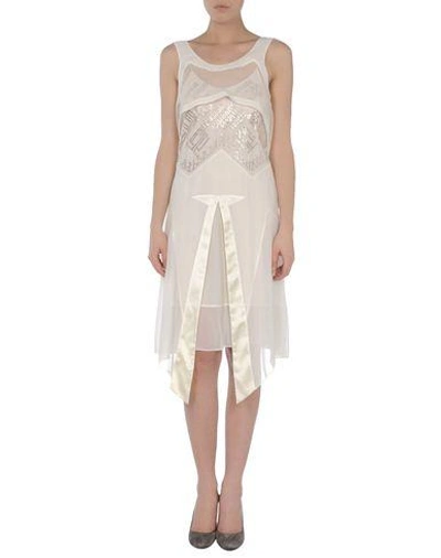 Shop Barbara Bui Short Dress In Ivory