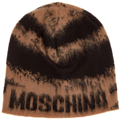 Shop Moschino Women's Beanie Hat In Brown