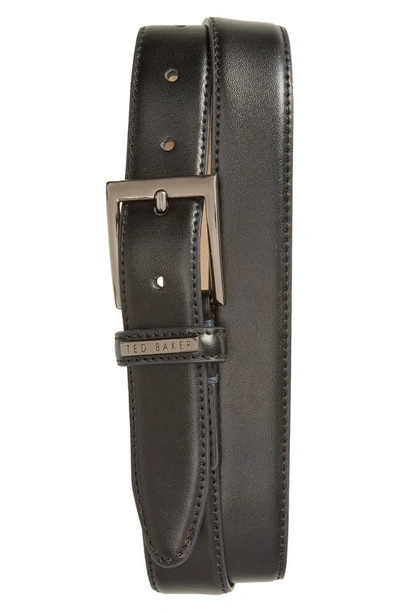 Shop Ted Baker Lizwiz Leather Belt In Black