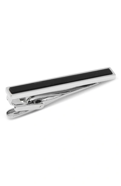 Shop Ox & Bull Trading Co. Ox And Bull Trading Co. Semiprecious Tie Clip In Silver/ Black