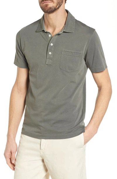 Shop Billy Reid Pensacola Gd Slim Fit Polo In Washed Grey