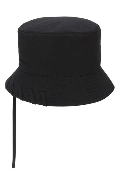 Laced Bucket Hat In Black