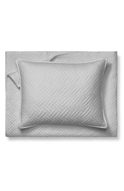 Shop Boll & Branch Heritage Organic Cotton Quilt & Sham Set In Pewter