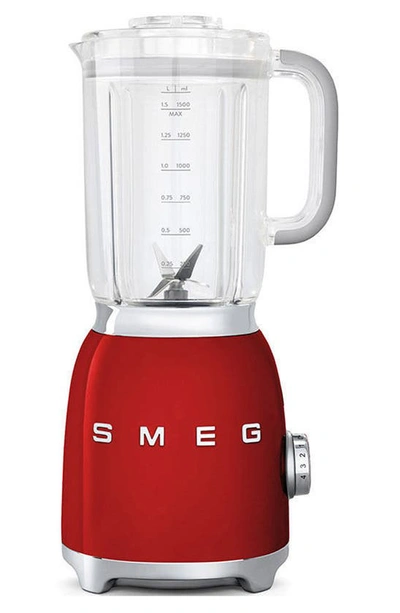 Shop Smeg '50s Retro Style Blender In Red
