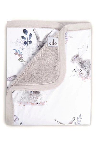 Shop Oilo Cottontail Jersey Cuddle Blanket In Stone