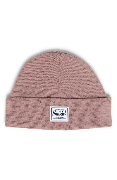 Shop Herschel Supply Co Beanie In Ash Rose