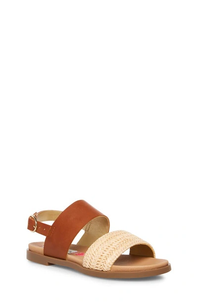 Shop Steve Madden Jdarcy Slingback Sandal In Natural Raffia