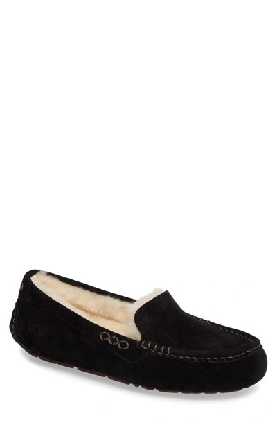 Shop Ugg Ansley Water Resistant Slipper In Black