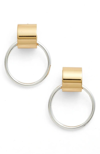 Jenny Bird Faye Knocker Hoop Earrings In Two-tone
