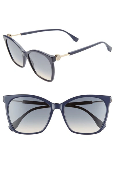 Shop Fendi 57mm Gradient Square Sunglasses In 0pjp-i4
